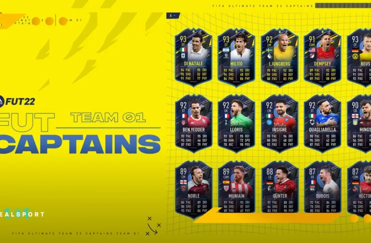 The FIFA 22 FUT Captains Team 1 squad has been revealed, with improved FUT Heroes and a new FUT Promotional team.