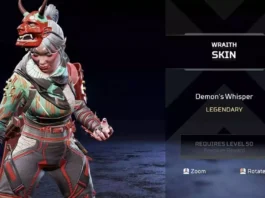 Apex Legends Player Discovers Hilarious Bug of Wraith Demon Whisper Skin