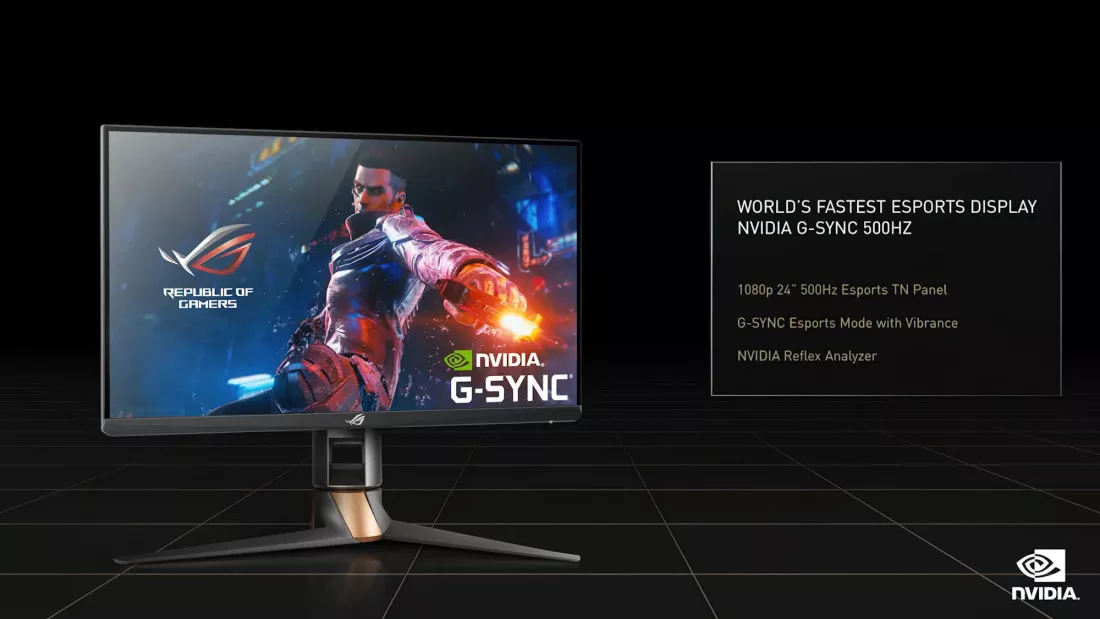Asus 500hz Nvidia display
