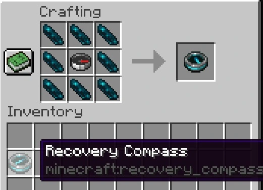How to craft a recovery compass in Minecraft