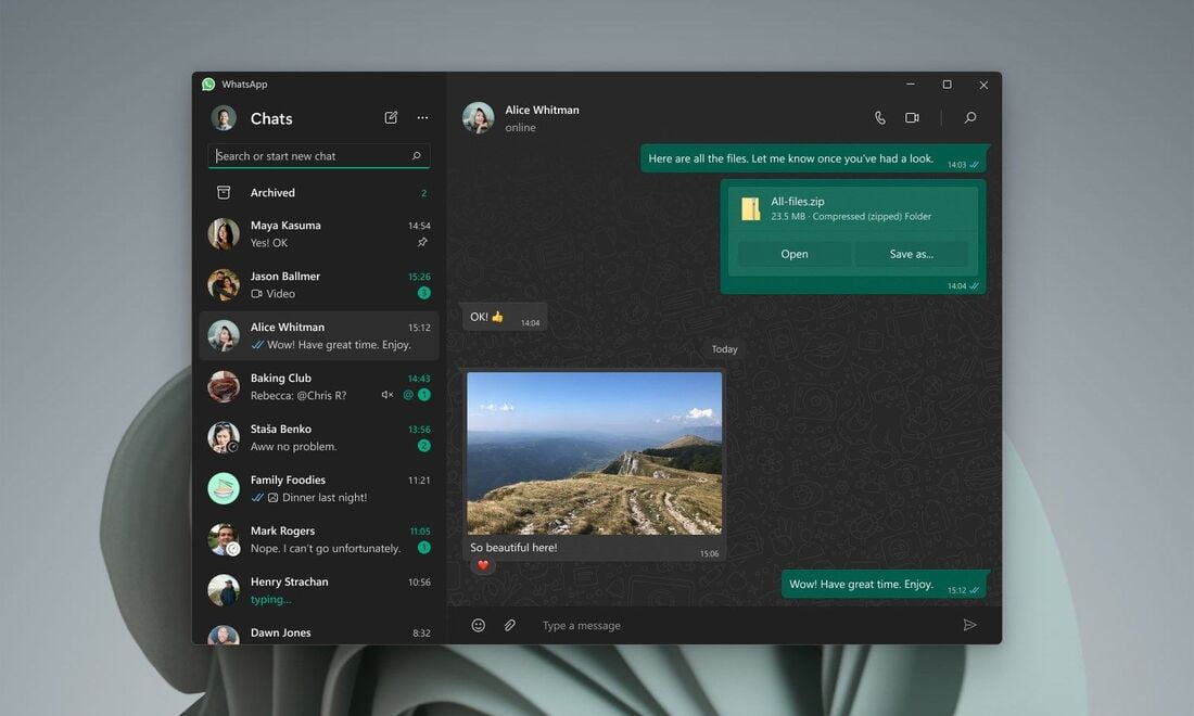 WhatsApp now Works Natively on Windows