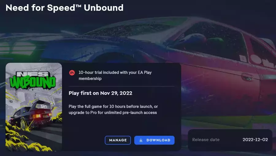 Need for Speed Unbound Free