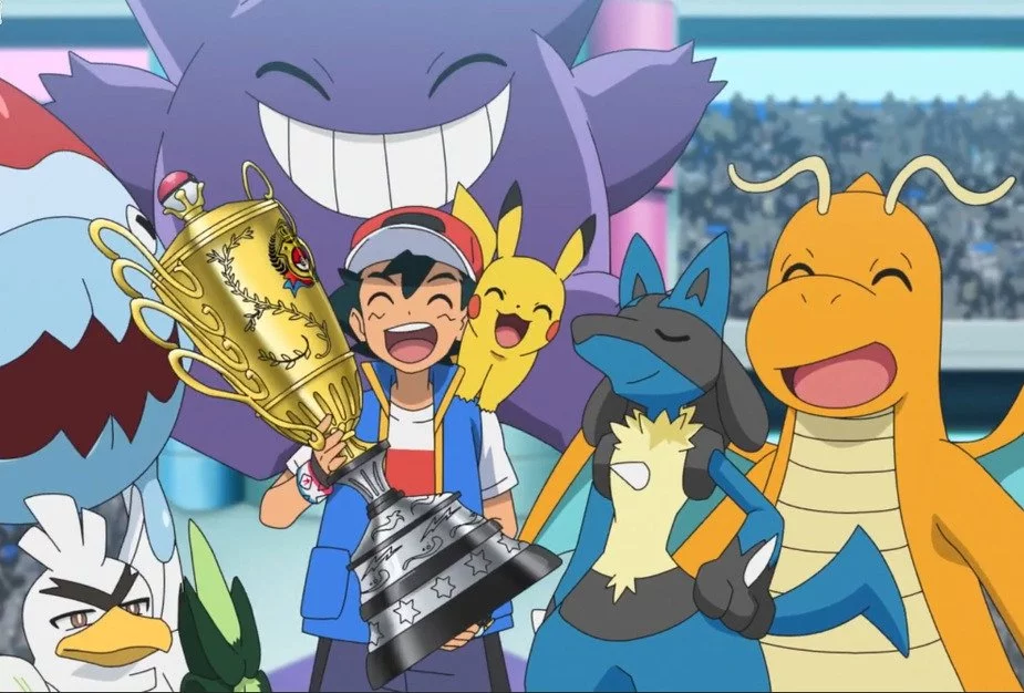 Ash Ketchum has finally become world champion and achieved the title of world's greatest Pokémon trainer