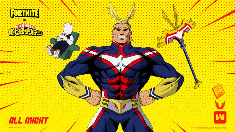 All Might in MHA x Fortnite Collaboration